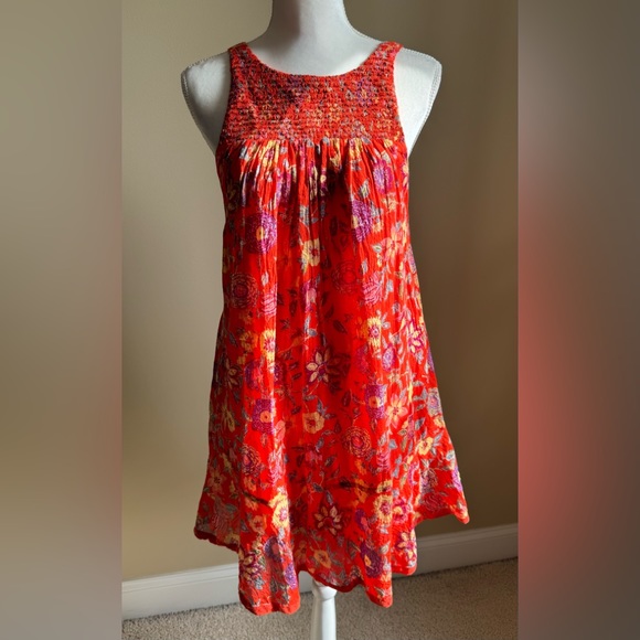 Free People Red Oh Baby Tunic Dress in Excellent Condition - Picture 4 of 10